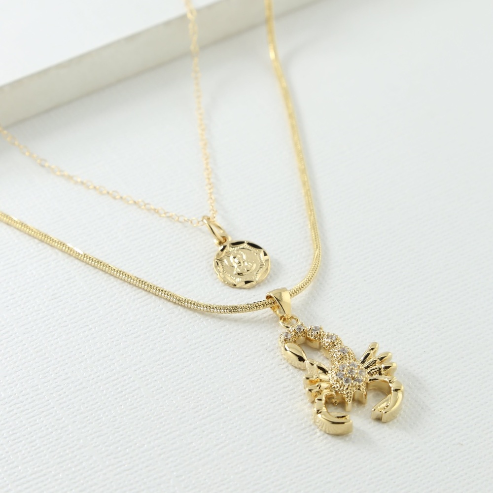 New Vanessa Mooney The Scorpion & Madonna Necklace - Picture 3 of 6